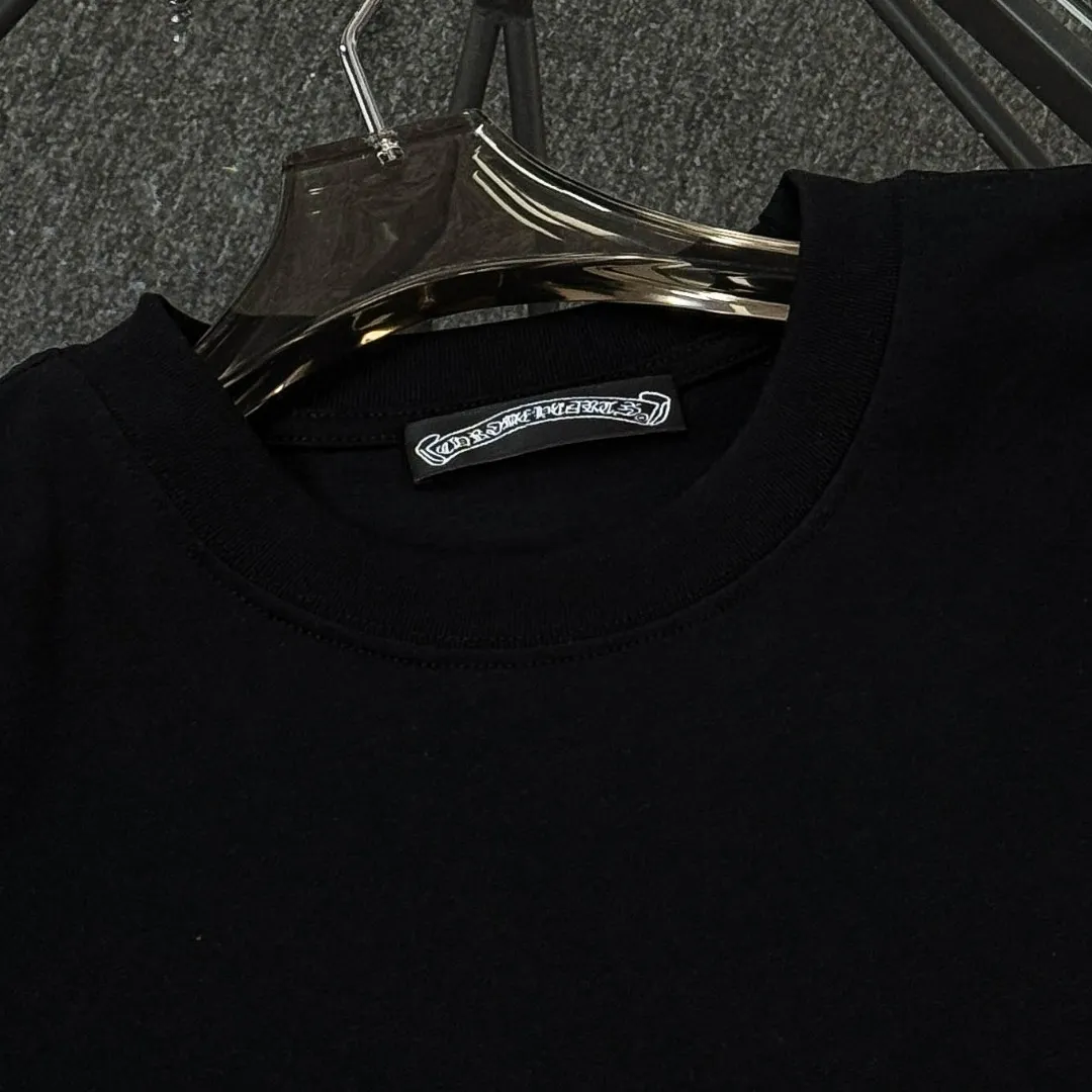 P180 Chrome Hearts 25 high version fabrics made of 300g high-density cotton, no deformation, no shrinkage, complete with three labels, same style for men and women, process: patch embroidery, color: white, black, gray SIZE: S-XL